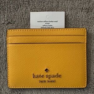NWT Kate Spade Daffodil Card Holder